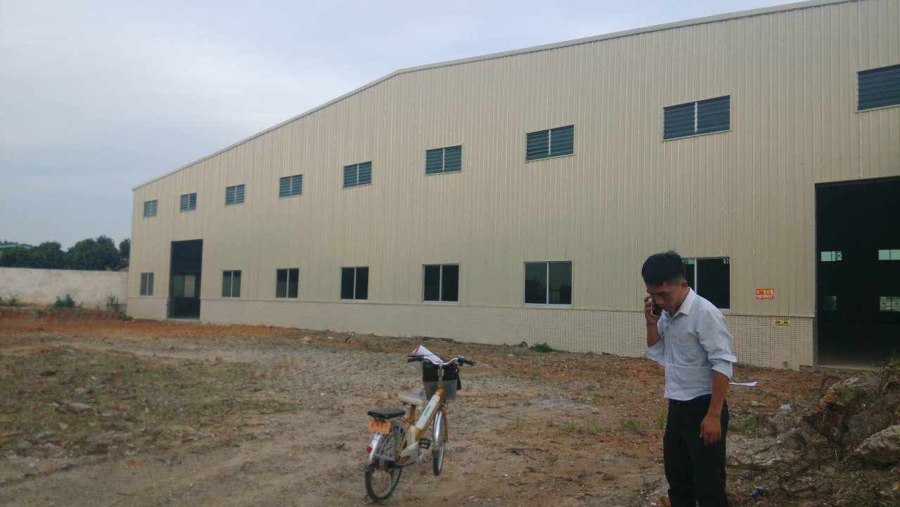 东莞桥头全新独栋钢结构厂房2000平方厂房出租空地超大可做小污染